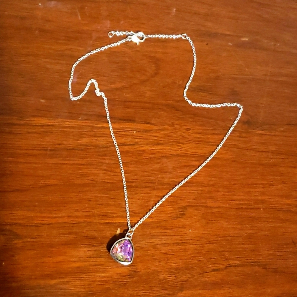 Light Pink Stone Necklace - Picture 2 of 2